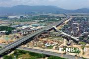 三江口大桥人行道下月底开通 整体工程明年底全面完工